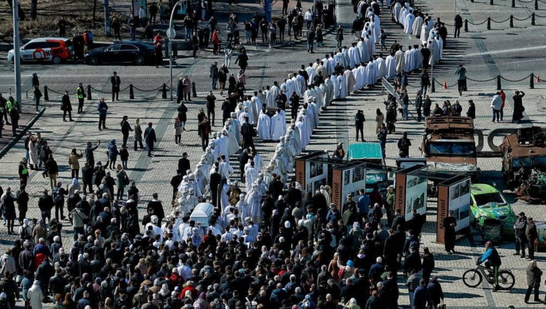 Київ прощання з патріархом Філаретом Софіївська площа