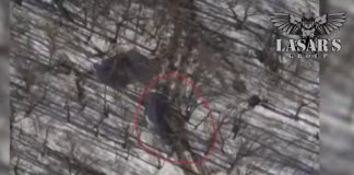 Знищена російська військова техніка після удару Lasar’s Group у Бєлгородській області.