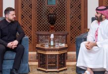 Ukraine and Saudi Arabia are preparing an agreement on air defence Volodymyr Zelenskyy and Mohammed bin Salman during a meeting in Jeddah