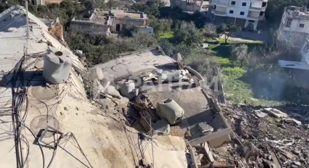Screenshot_11 A destroyed building after an air strike in Lebanon