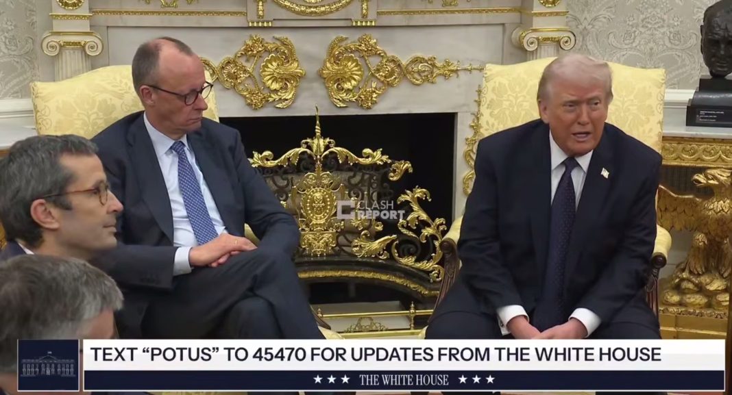 Donald Trump during a meeting at the White House