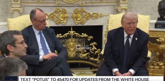 Donald Trump during a meeting at the White House