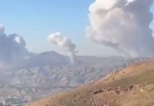 US and Israel continue strikes on Iran Pillars of smoke over Pardis near Tehran