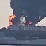 Oil tanks burn in Salalah port after drone attack