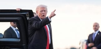 Donald Trump speaks at a press conference in the United States.