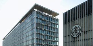 Будівля Всесвітньої організації охорони здоров’я у Женеві.
