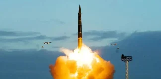 Launch of the Ukrainian ballistic missile FP-7 from a ground-based platform