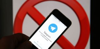 An image of a smartphone screen with the Telegram messenger open