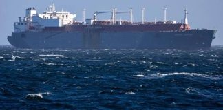 Oil tankers on the high seas