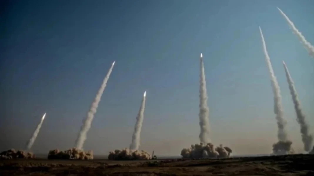 Iranian missile launch
