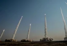 Iranian missile launch