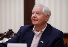 Senator Lindsey Graham during a public speech