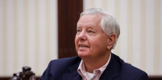 Senator Lindsey Graham during a public speech