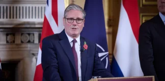 Keir Starmer during a public speech