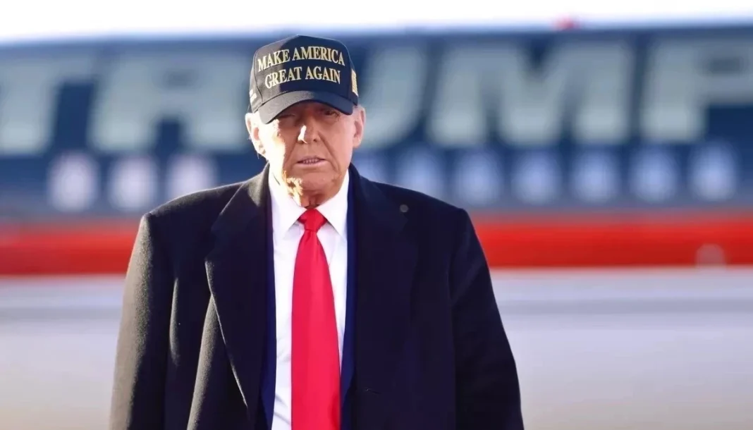 Дональд Трамп під час публічного виступу