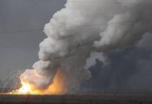 Russian troops' ammunition depot destroyed