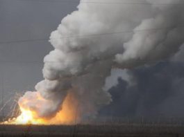 знищений склад боєприпасів російських військ