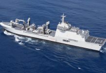 French warship at sea