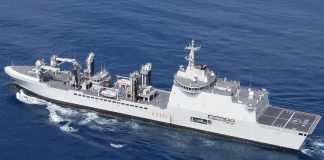 French warship at sea