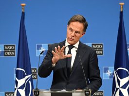 генсек НАТО Марк Рютте під час виступу