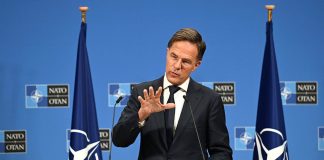 генсек НАТО Марк Рютте під час виступу