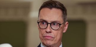 Alexander Stubb speaks at an international conference