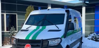 Інкасаторський автомобіль для перевезення великих сум грошей