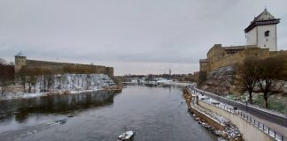 Russia intensifies campaign against the «Narva Republic» A view of Narva, Estonia, on the border with Russia