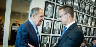 EU restricts Hungary's access to confidential discussions Hungarian Foreign Minister Peter Szijjarto meets with Russian Foreign Minister Sergei Lavrov.
