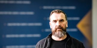 Minister of Education Oksen Lisovyi during a press conference