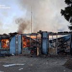 Russian drones destroy fire station in Sumy region
