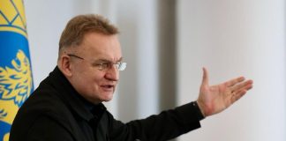 Sadovyi apologises for statements on air defence after Lviv attack Andriy Sadovyi speaking to journalists after the attack on Lviv