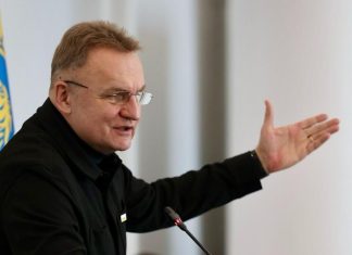 Sadovyi apologises for statements on air defence after Lviv attack Andriy Sadovyi speaking to journalists after the attack on Lviv