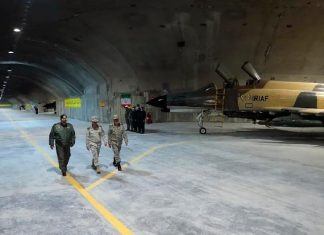 Iran hides missiles in bunkers inaccessible to the US An underground Iranian missile bunker with a railway system