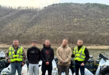 Police officers during a search of a drug lab in Ivano-Frankivsk region