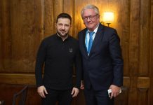 Vladimir Zelensky and the head of Rheinmetall