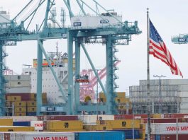 Імпортні вантажі біля митного контролю США