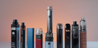 Торговий острівець з вейпами