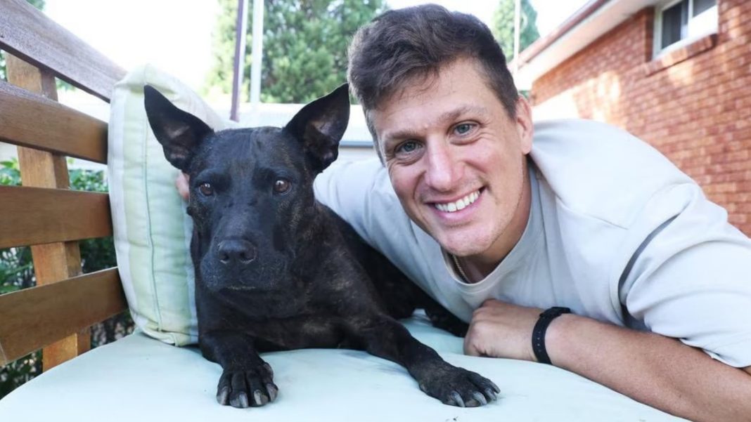Австралійський підприємець Пол Конінгем зі своєю собакою Розі
