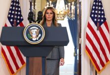 Melania Trump reacts to the Epstein case