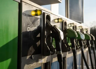 Petrol station column