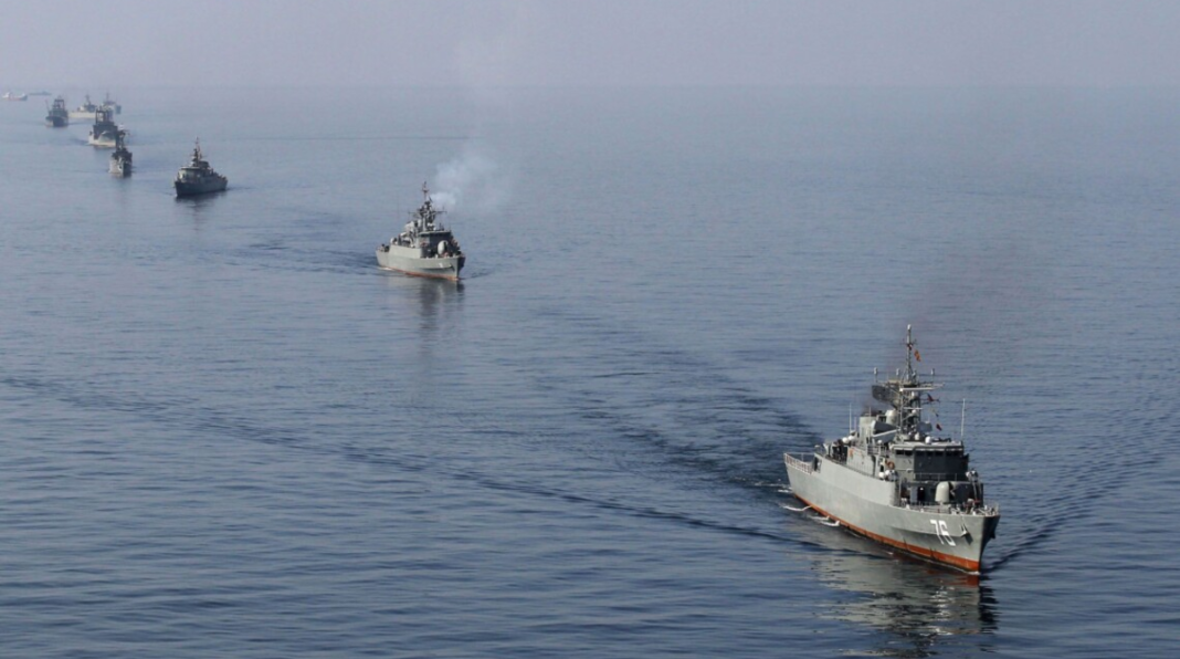 British warship in the Strait of Hormuz