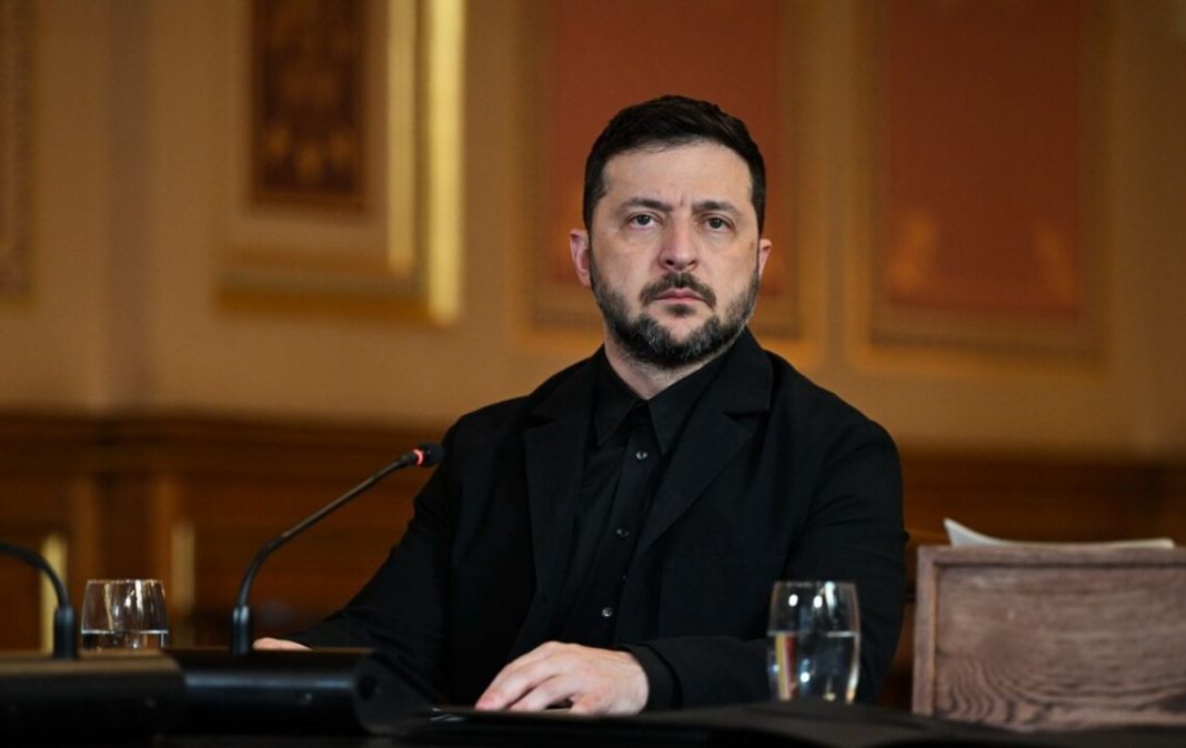 Volodymyr Zelenskyy during his address