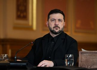 Volodymyr Zelenskyy during his address