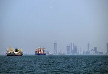 US military near the Strait of Hormuz