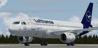 Lufthansa aircraft on the runway