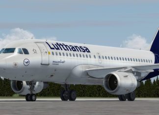Lufthansa літак на злітній смузі