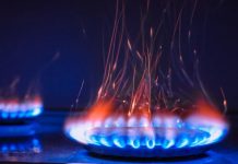 газова плита полум'я