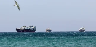 Oil production platform in the North Sea