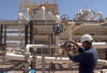 Oil pipeline in the Persian Gulf